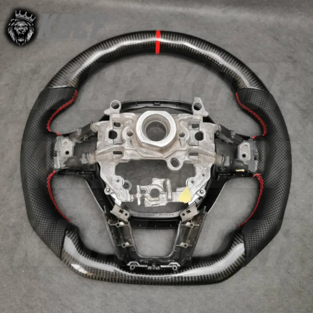 2022-Present 11th Gen Civic Steering Wheel 11th Gen Compatible  (Customizable) Real Carbon Fiber