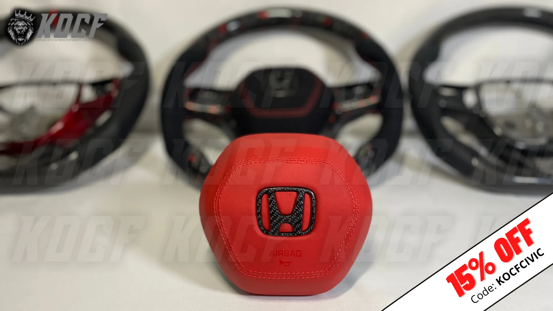 2022-Present 11th Gen Civic Steering Wheel 11th Gen Compatible  (Customizable) Real Carbon Fiber