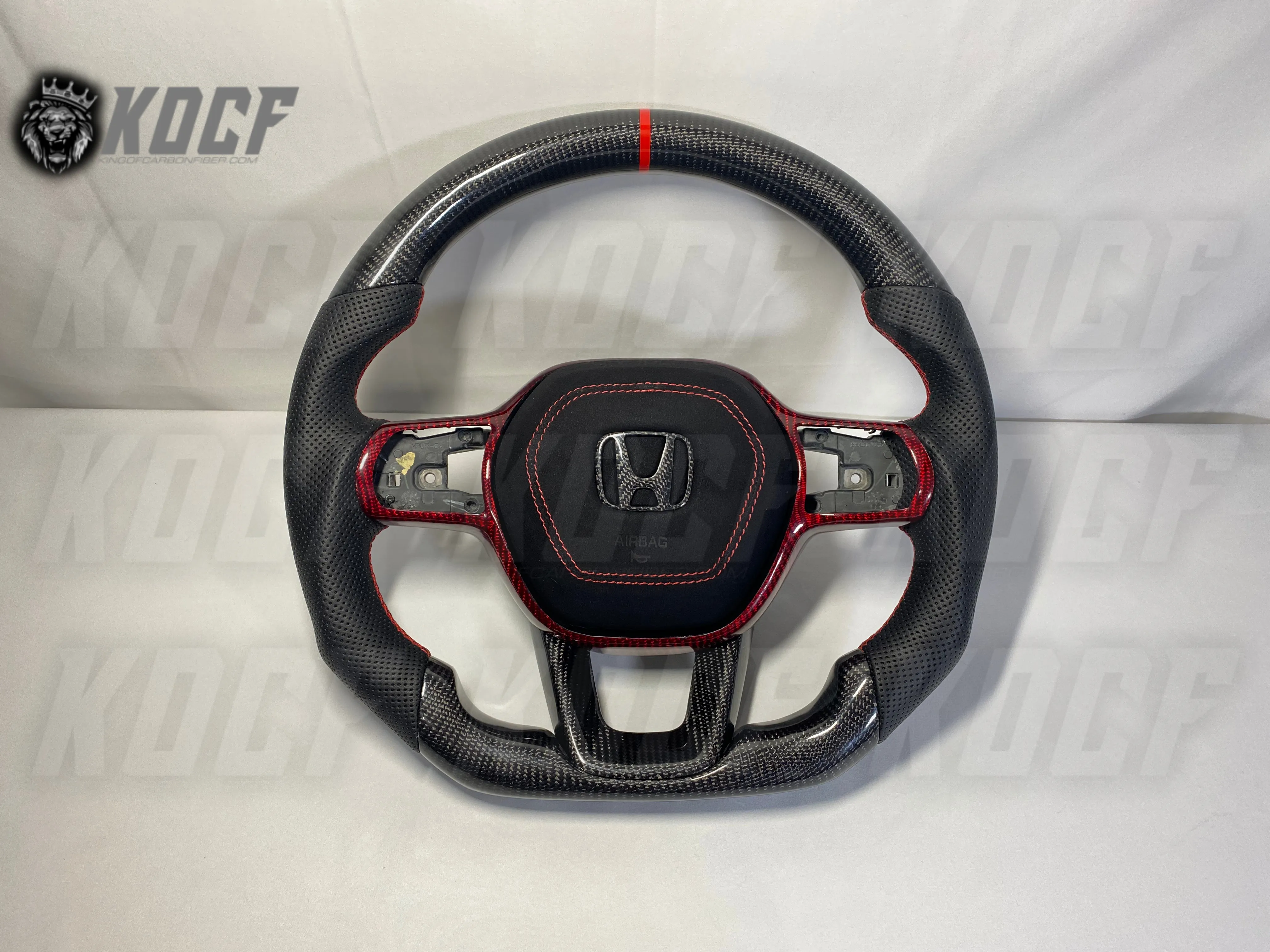 2022-Present 11th Gen Civic Steering Wheel 11th Gen Compatible  (Customizable) Real Carbon Fiber