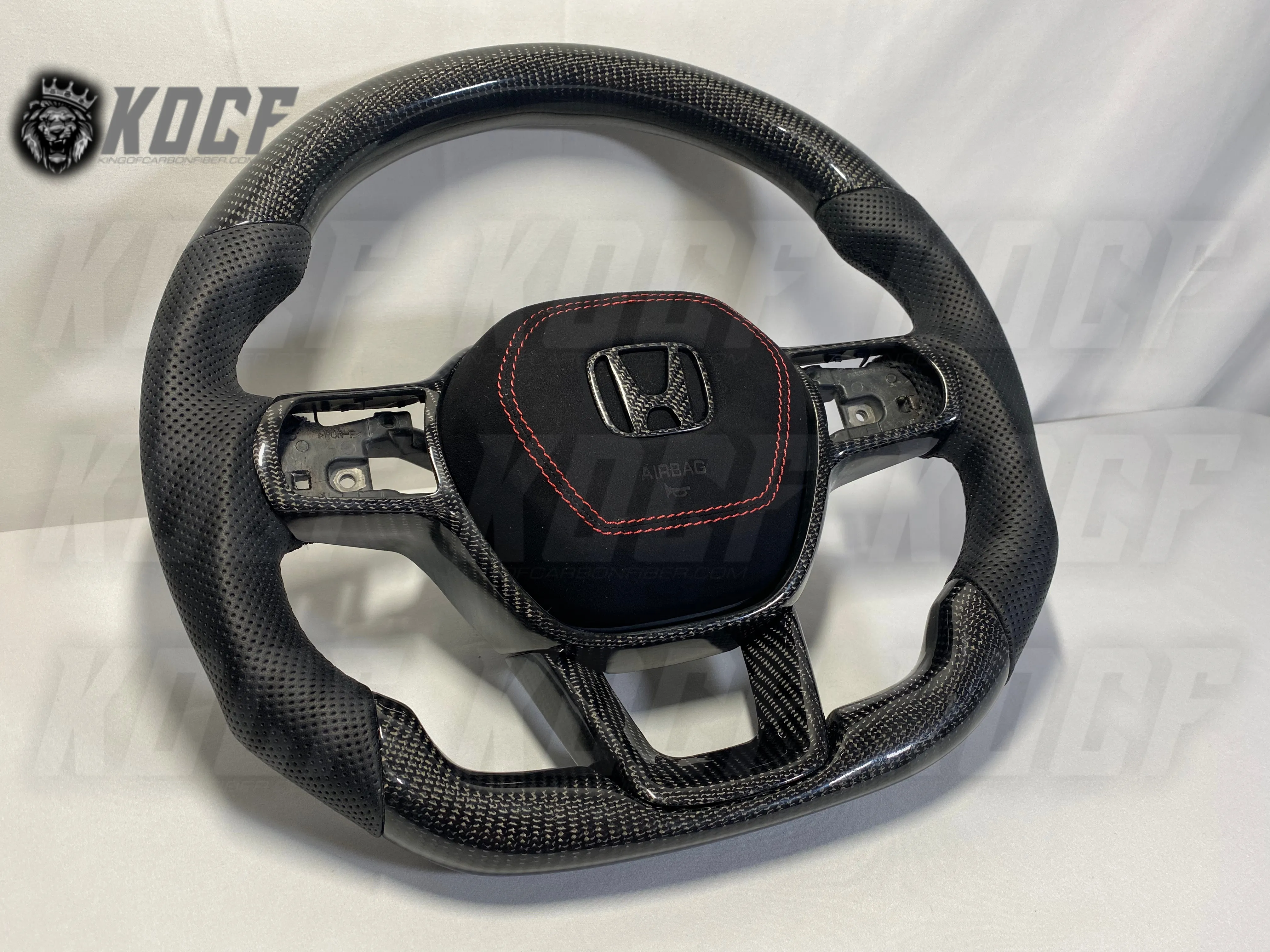 2022-Present 11th Gen Civic Steering Wheel 11th Gen Compatible  (Customizable) Real Carbon Fiber