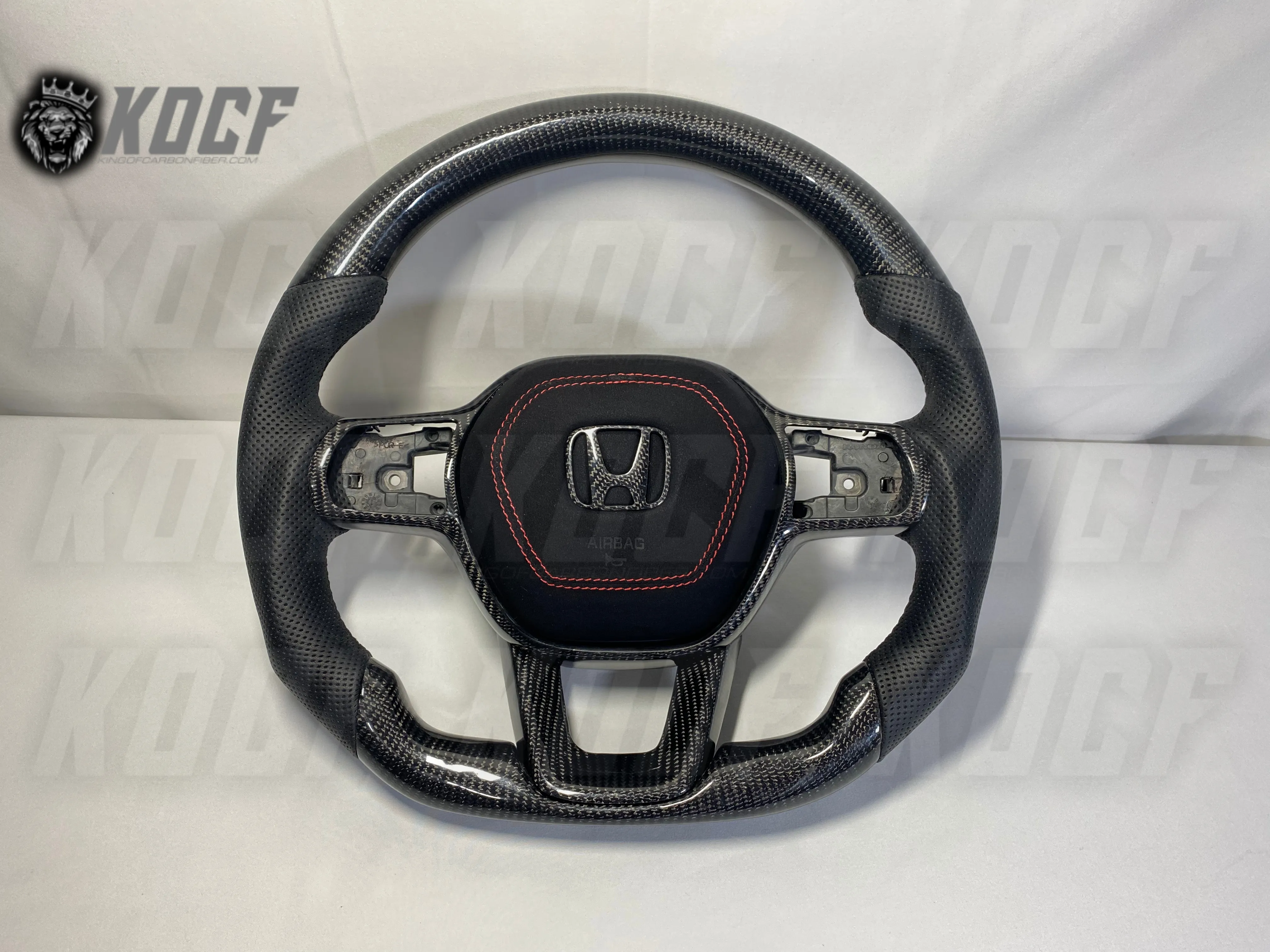 2022-Present 11th Gen Civic Steering Wheel 11th Gen Compatible  (Customizable) Real Carbon Fiber