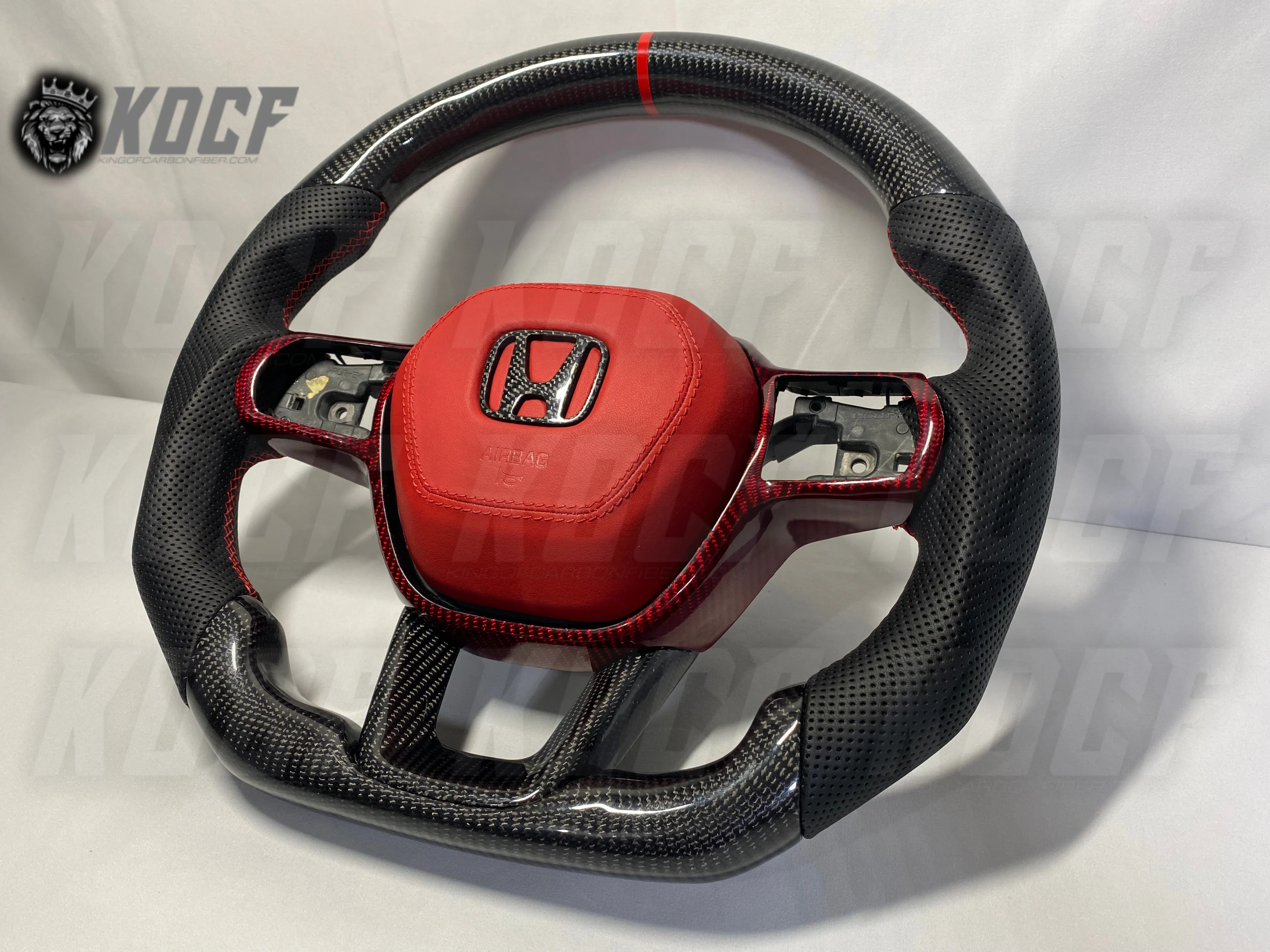 2022-Present 11th Gen Civic Steering Wheel 11th Gen Compatible  (Customizable) Real Carbon Fiber