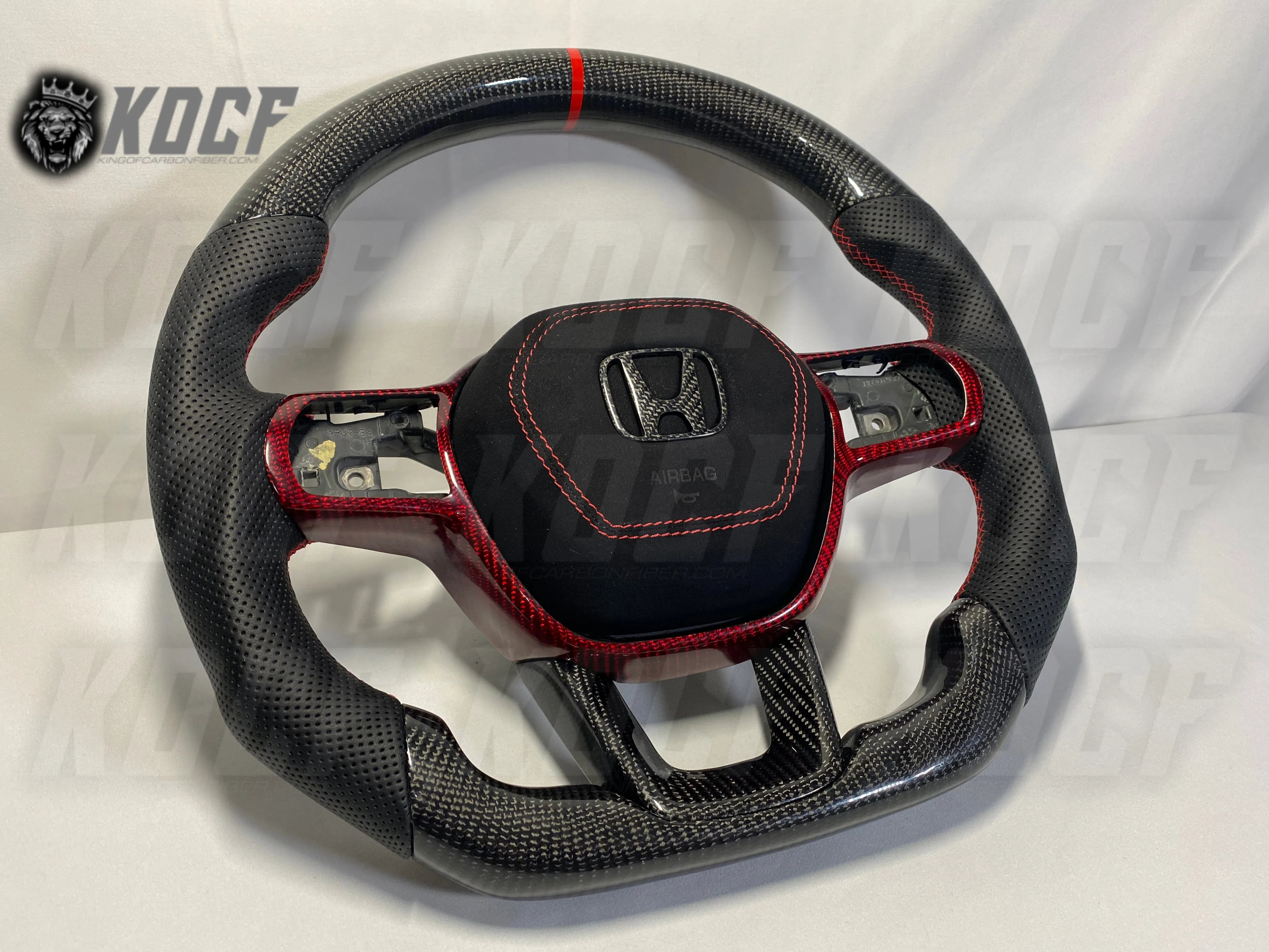 2022-Present 11th Gen Civic Steering Wheel 11th Gen Compatible  (Customizable) Real Carbon Fiber
