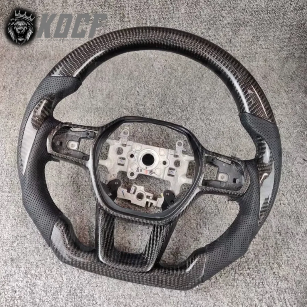 2022-Present 11th Gen Civic Steering Wheel 11th Gen Compatible  (Customizable) Real Carbon Fiber