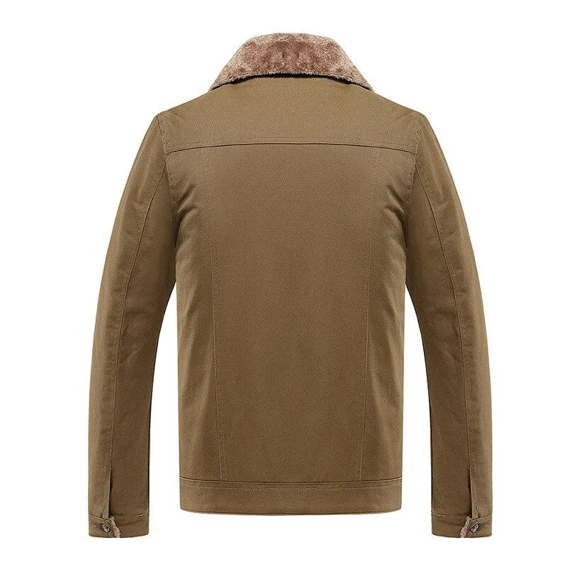 Brand Washed Cotton Slim Jacket Men Coat Fashion Casual