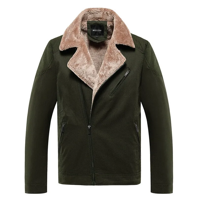 Brand Washed Cotton Slim Jacket Men Coat Fashion Casual