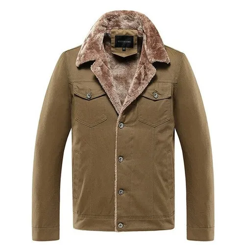 Brand Washed Cotton Slim Jacket Men Coat Fashion Casual