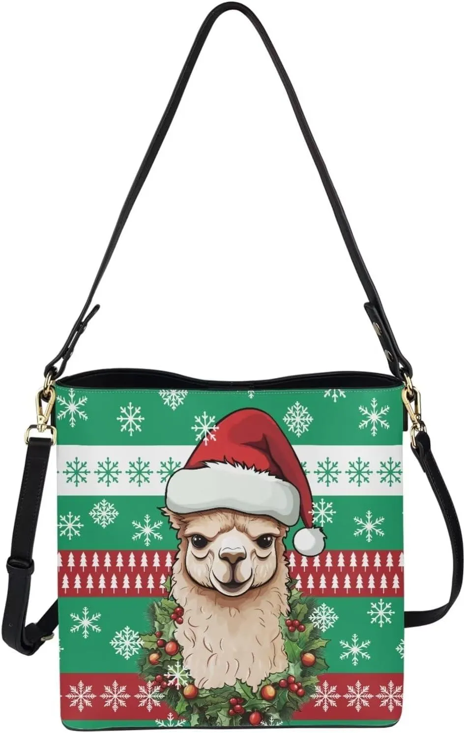 Bucket Tote Purse and Handbags Chic Shoulder Bag PU Leather Hobo Bag Large Capacity Wallet with Shoulder Strap