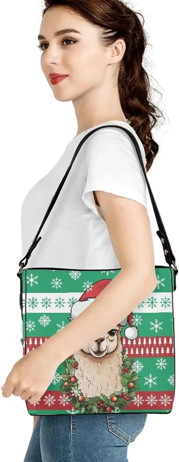 Bucket Tote Purse and Handbags Chic Shoulder Bag PU Leather Hobo Bag Large Capacity Wallet with Shoulder Strap