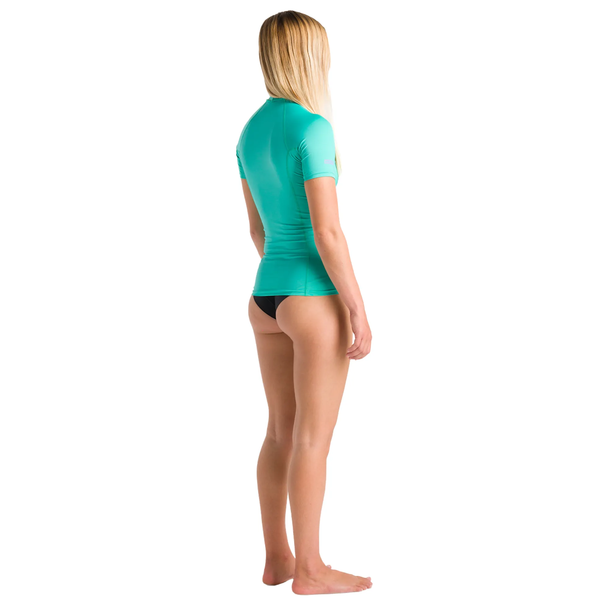 C-Skins Women's NuWave Rash X UPF50  Short Sleeve Rash Vest (Aqua/Lilac)