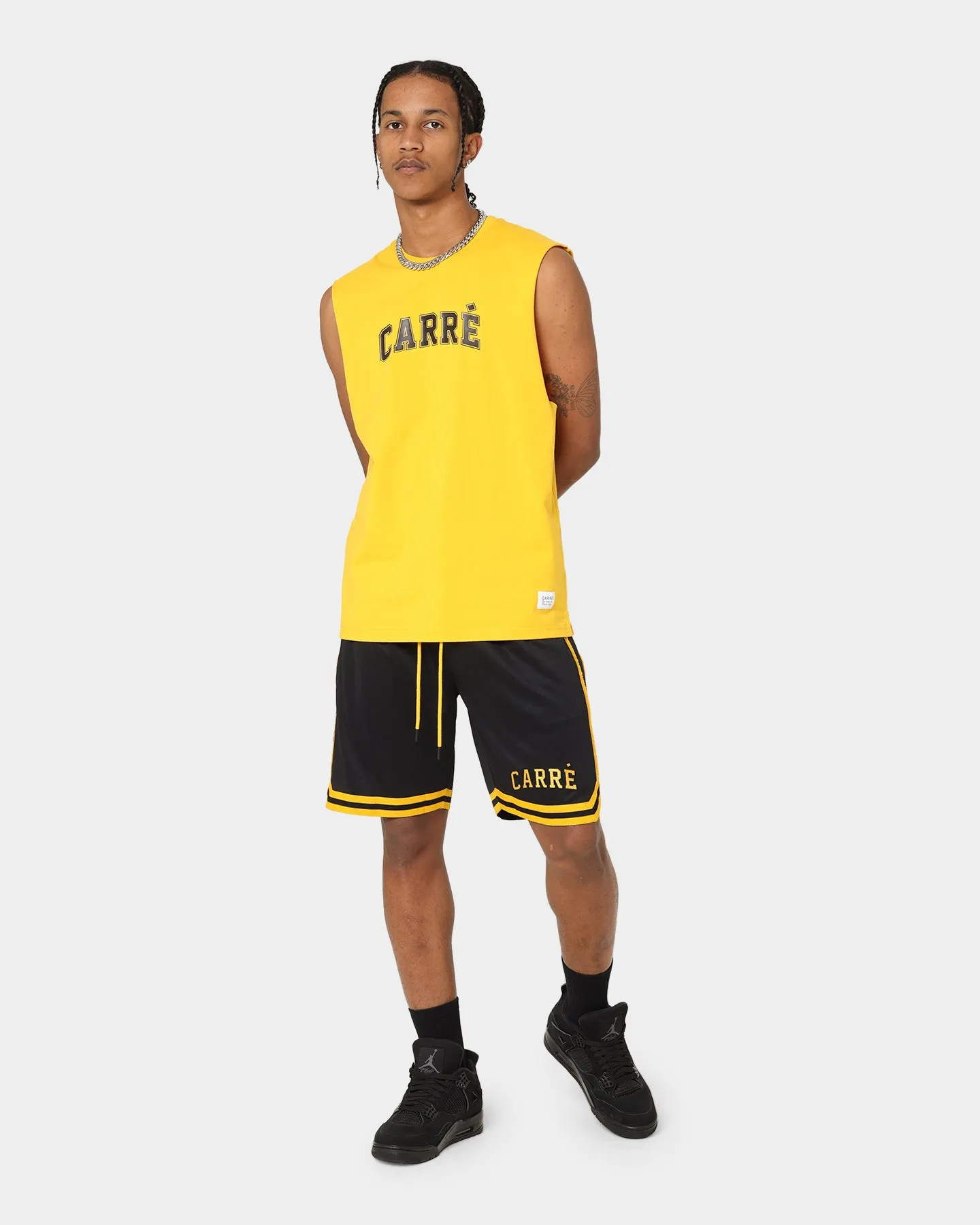Carre Cours Muscle T-Shirt Yellow