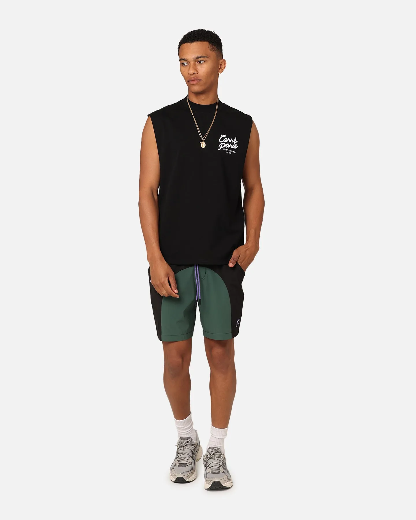 Carre Floraux Muscle T-Shirt Black