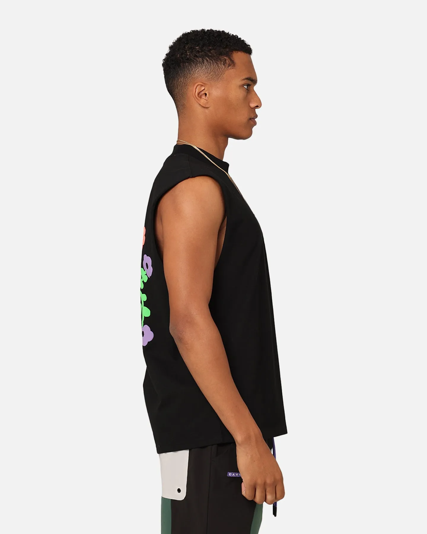 Carre Floraux Muscle T-Shirt Black