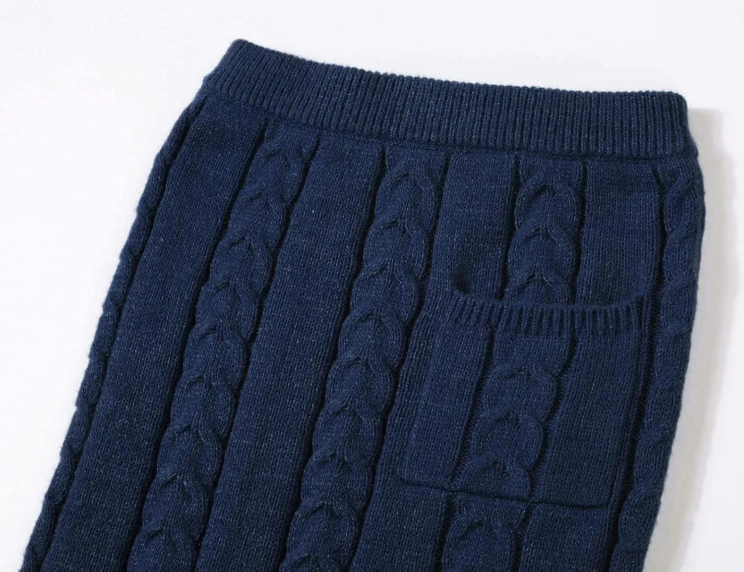 CHARTOU Women's Winter Chunky Cable Knit Long Skirt 2 Piece Outfit Sweater Sets
