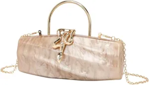 Chic Clutch Evening Purses for Women Wedding Party Ladies Clutch Handbag Acrylic Crossbody Bag for Prom