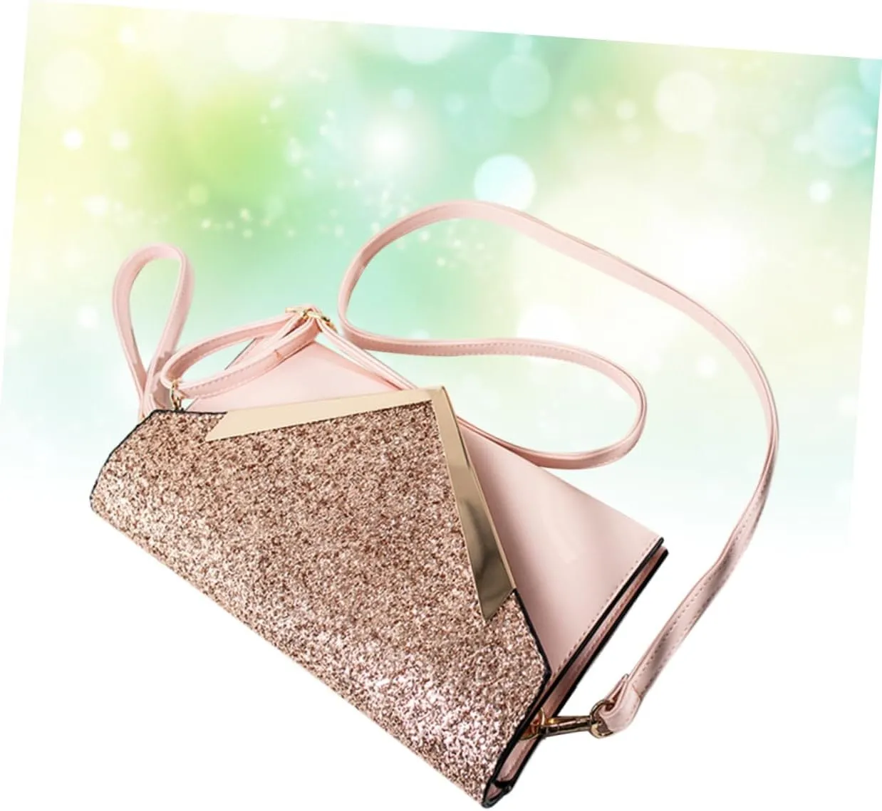 Chic Sequin Clutch Bag Women's Evening Bag for Dinner Wedding Chain Fashion Handbag for Business Cards Phone Wallet for Special Events