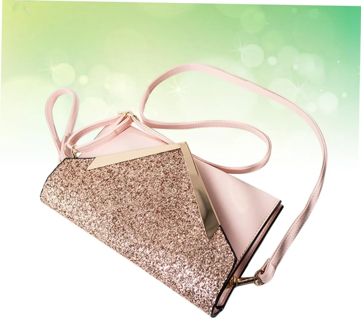 Chic Sequin Clutch Bag Women's Evening Bag for Dinner Wedding Chain Fashion Handbag for Business Cards Phone Wallet for Special Events