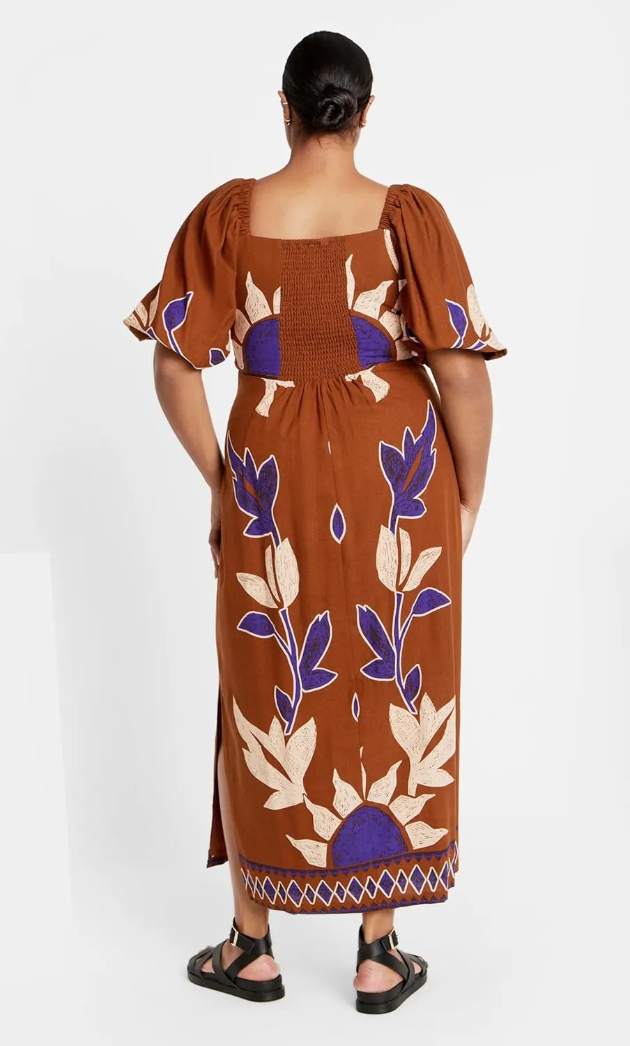 City Chic Women's Plus Size Dress - Nala Print Maxi