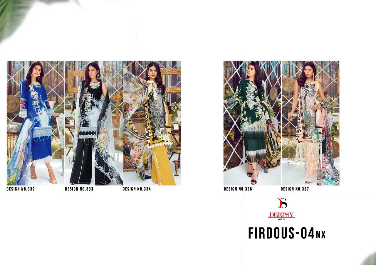 Deepsy Suits Firdous Vol 4 Nx Embroidered Stylish Pakistani Collection