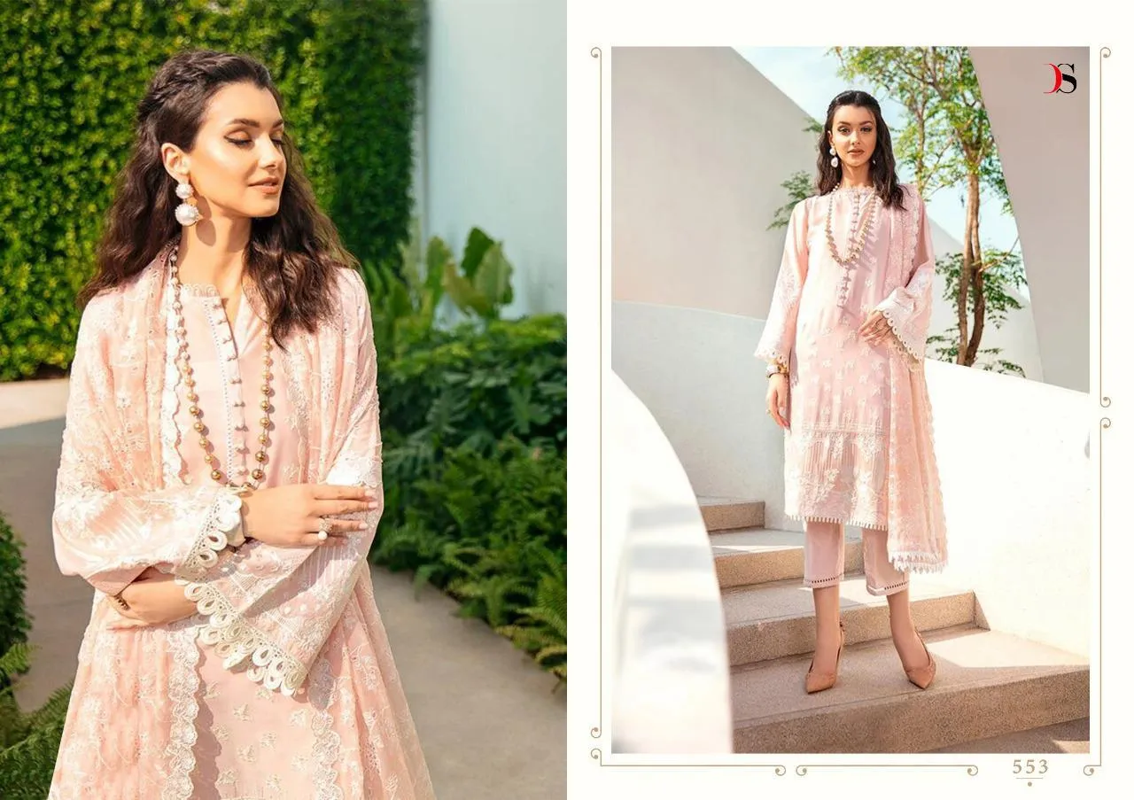 Deepsy Suits Flora Pure Cotton Self Embroidery Pakistani Suits