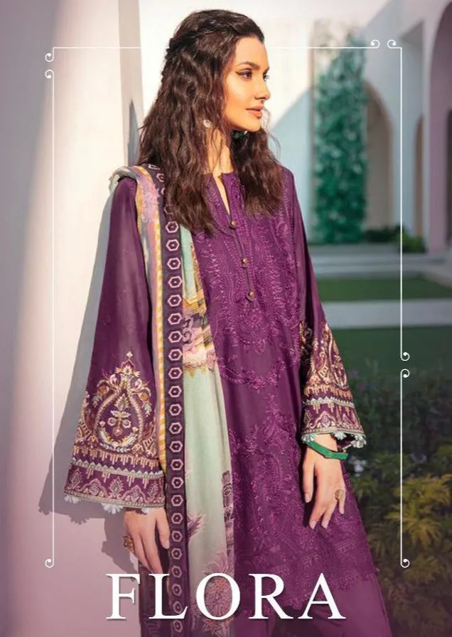 Deepsy Suits Flora Pure Cotton Self Embroidery Pakistani Suits
