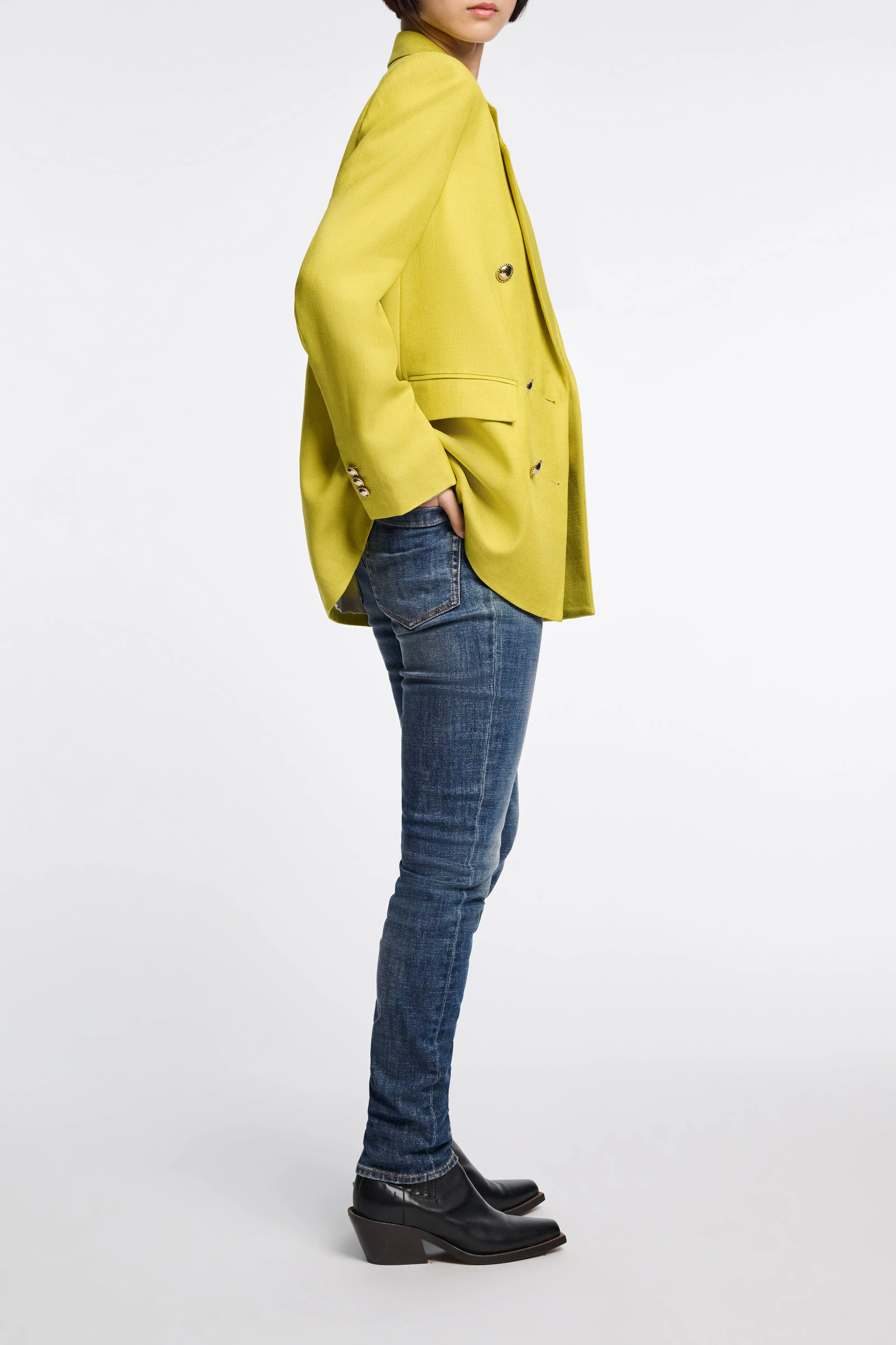 Dorothee Schumacher Double Breasted Blazer in Ginger