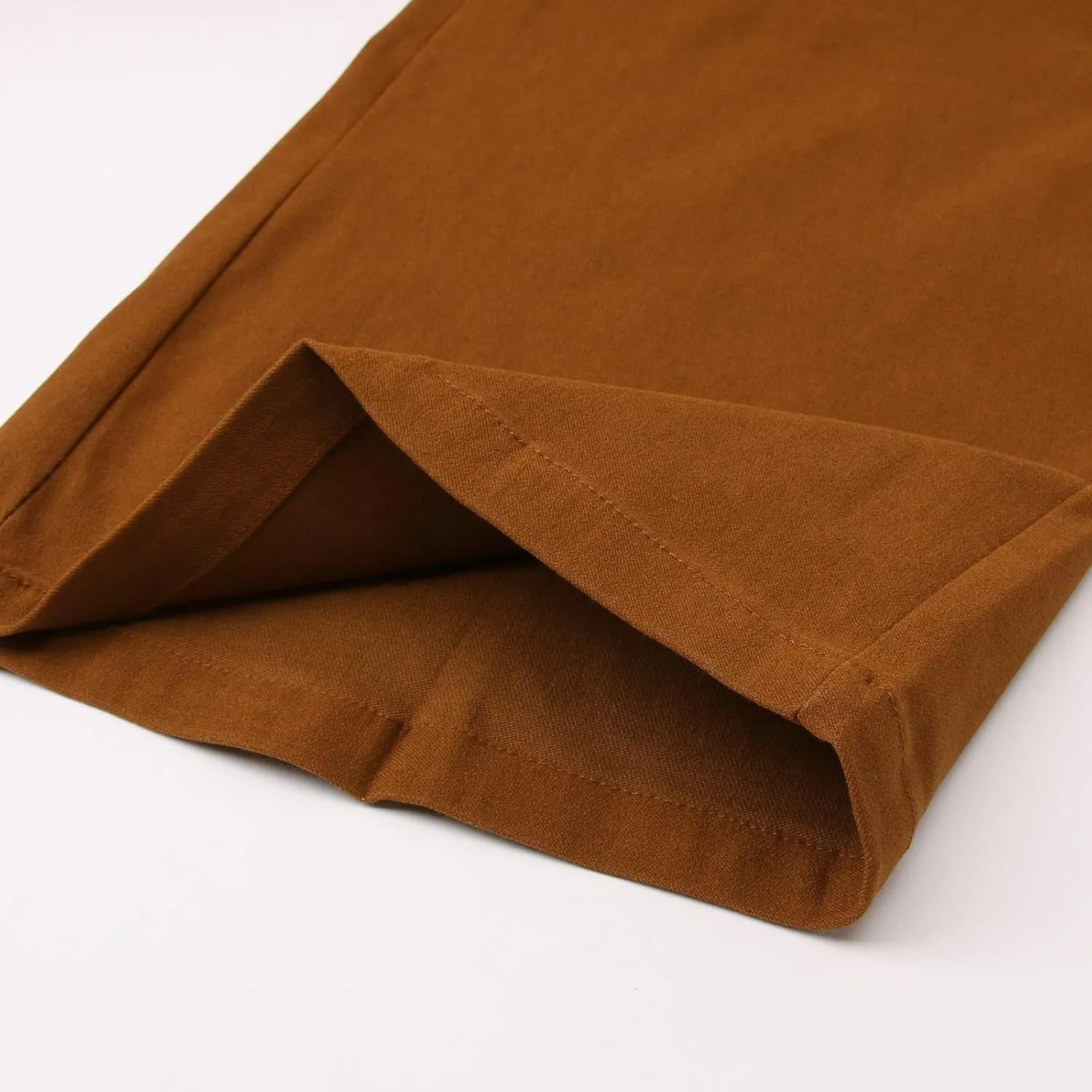 Dress Pants Wide Leg Pants Elastic Waist Solid Color Fashion Comfy Slim Fit Hiking Baggy Casual Pants with Pockets
