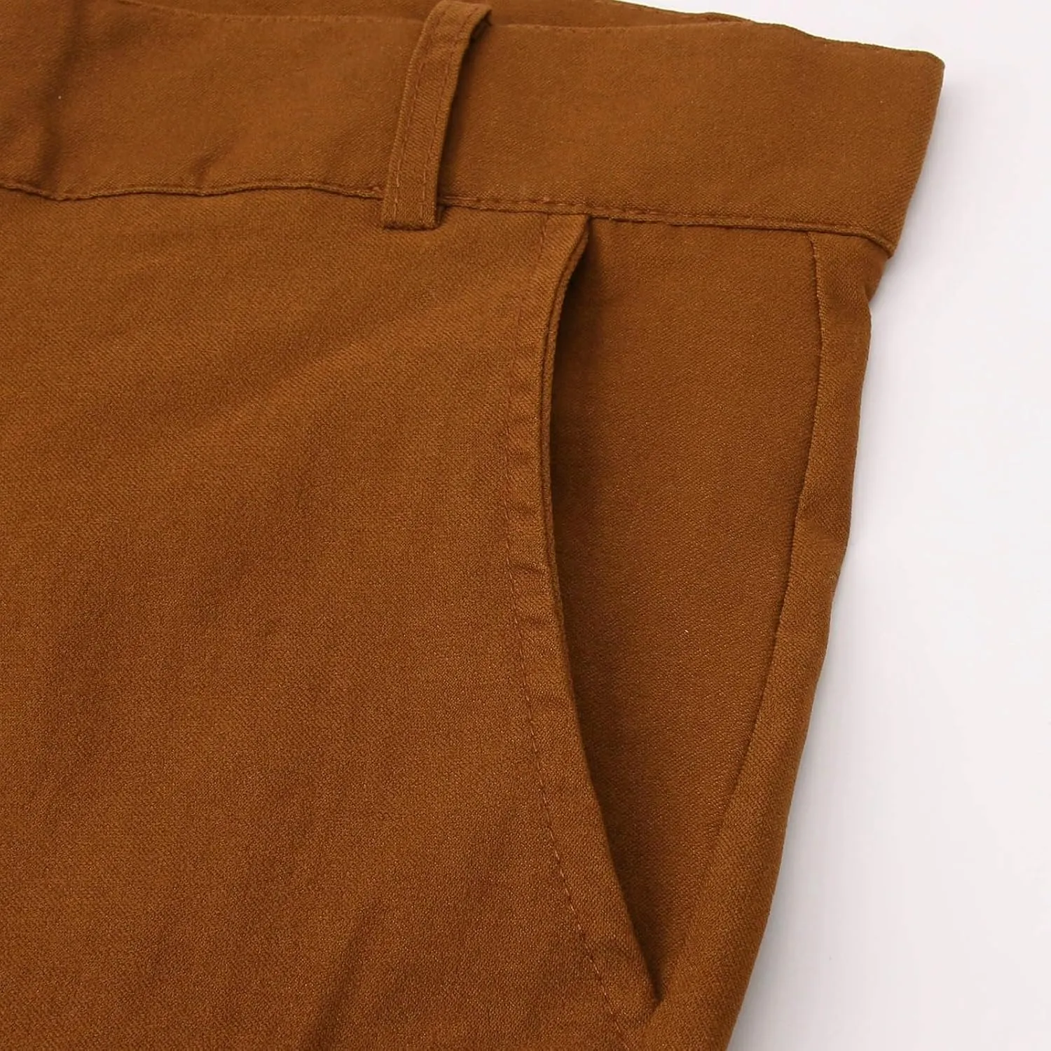 Dress Pants Wide Leg Pants Elastic Waist Solid Color Fashion Comfy Slim Fit Hiking Baggy Casual Pants with Pockets