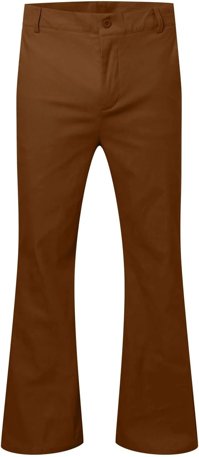 Dress Pants Wide Leg Pants Elastic Waist Solid Color Fashion Comfy Slim Fit Hiking Baggy Casual Pants with Pockets