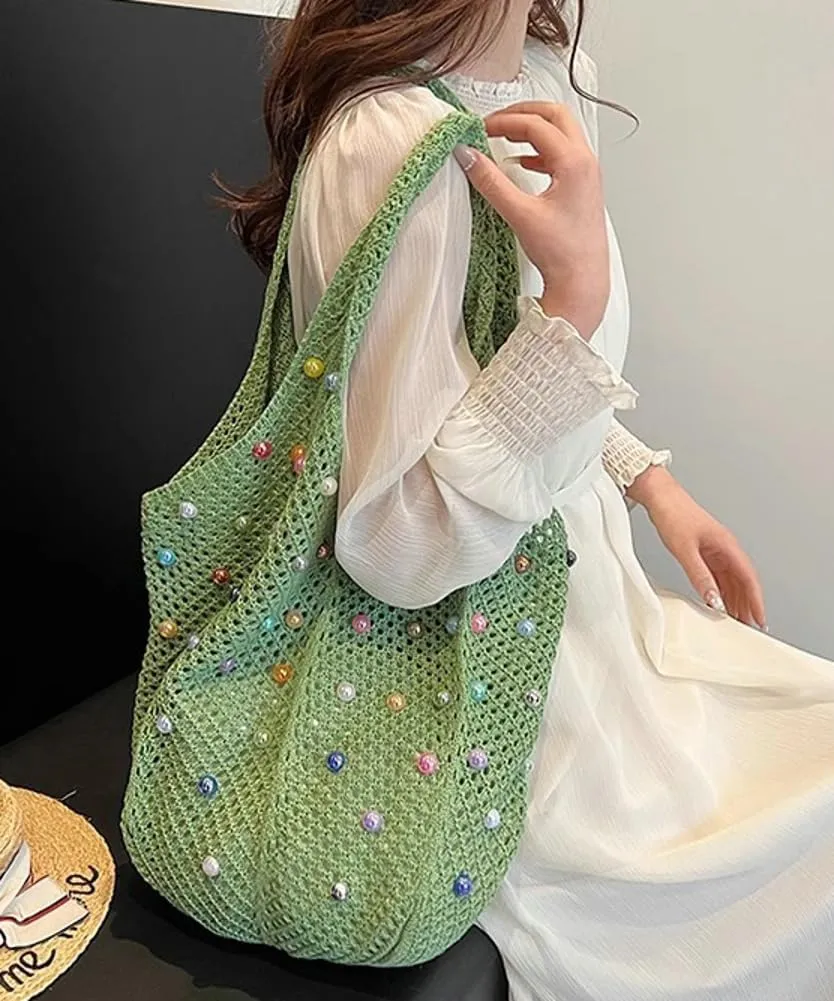 Epsion 2025 Woven Tote Bag for Women Summer Handbag Chic Hobo Handle Purse Shoulder Bag Beach Travel