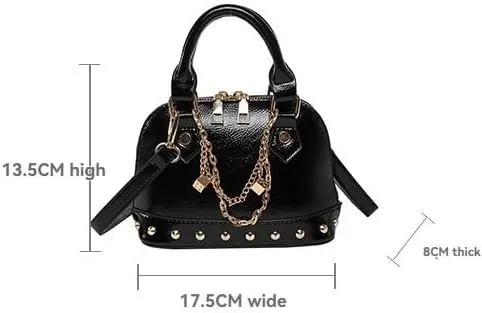 Evening Bag Chic Shoulder Bag, Women's Designer Crossbody PU Leather Y2k Purse for Weddings Parties Trendy Handbag