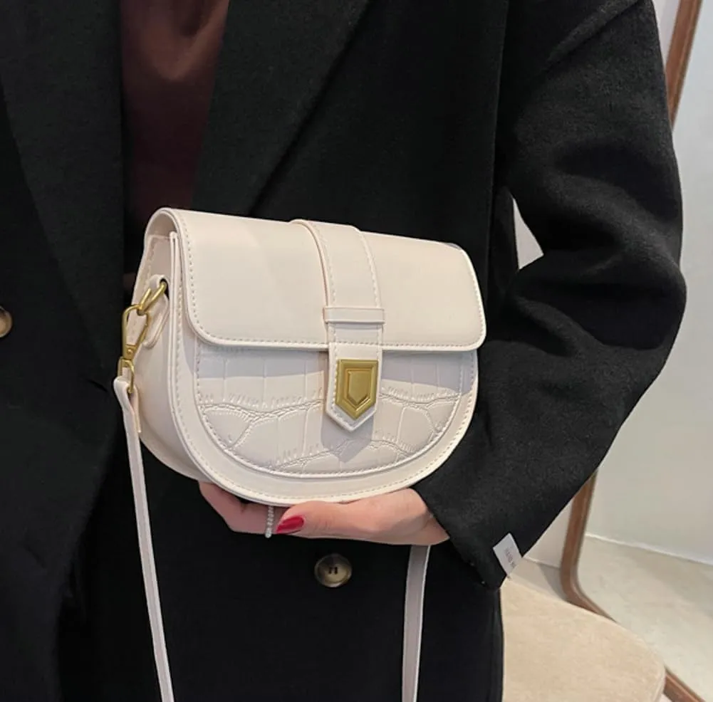 Fashion Crossbody Shoulder Bag for Women Chic Mini Tote Handbag Clutch Purse PU Leather Evening Satchel Bag