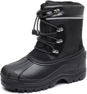Felabo Kids Boys Girls Snow Boots Water-Resistant Winter Boots with Warm Lining & Anti-Slip Sole (Little Kid/Big Kid)
