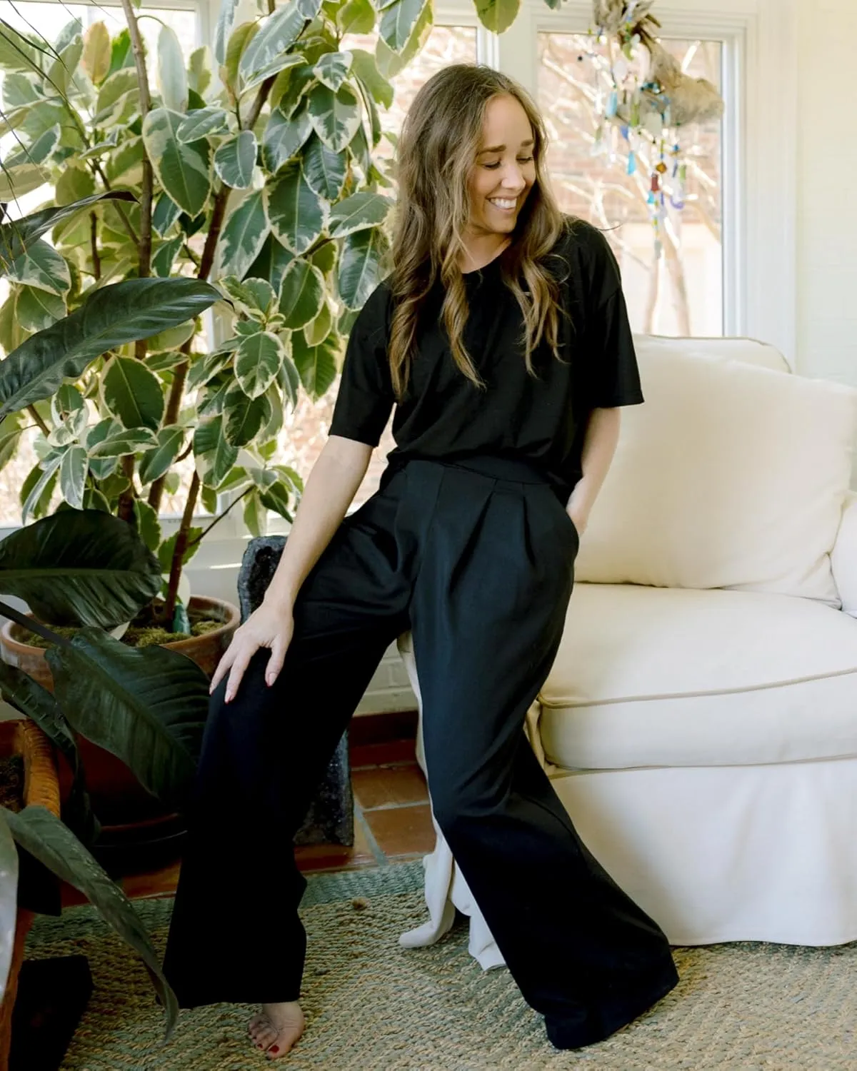 G4Free Bizcasual Wide Leg Dress Yoga Pants for Women with Pockets Stretch Work Pants Business Casual Petite/Regular/Tall