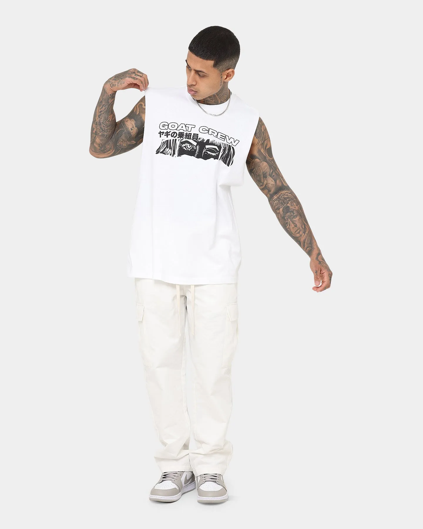 Goat Crew Niseko Muscle T-Shirt White