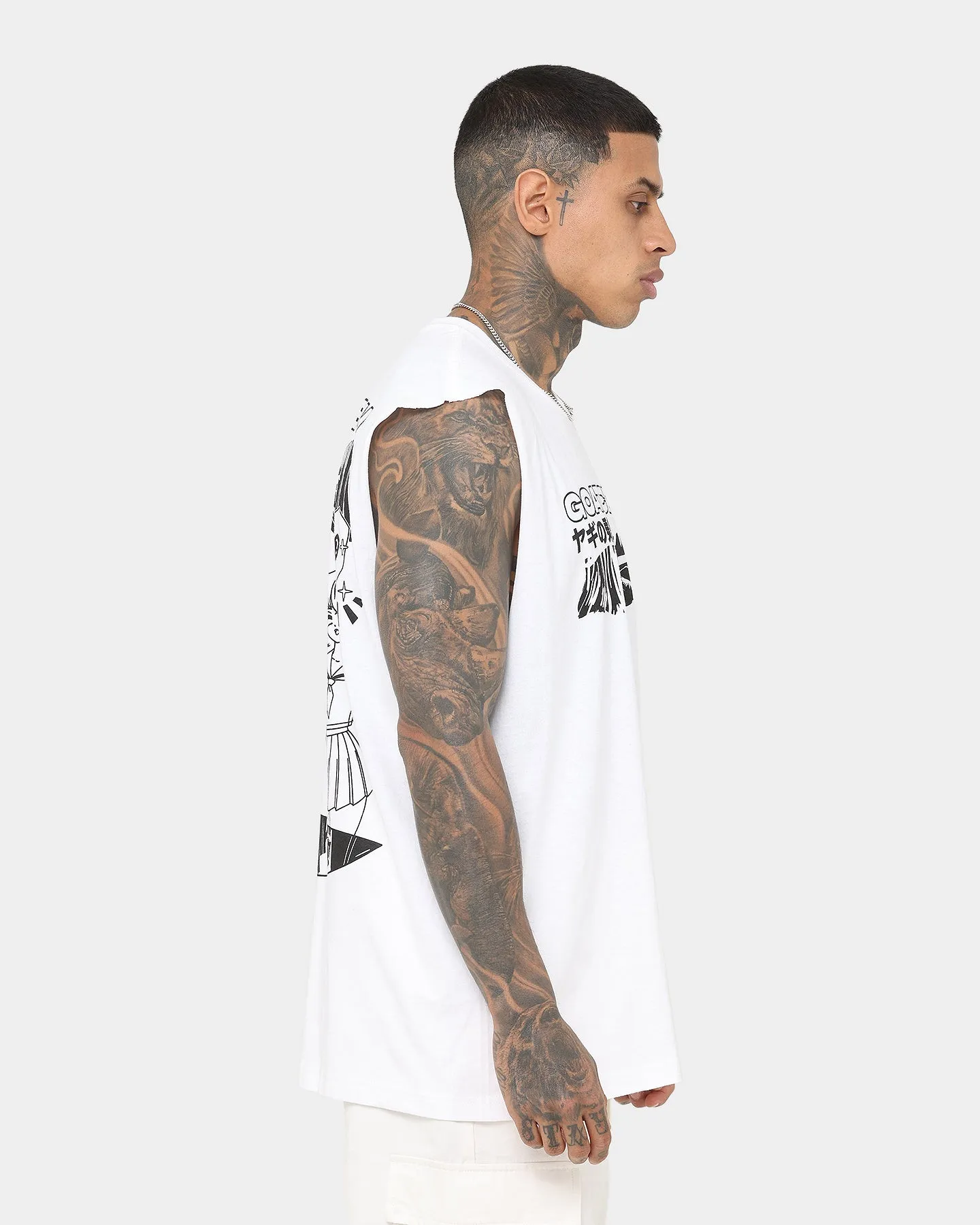 Goat Crew Niseko Muscle T-Shirt White