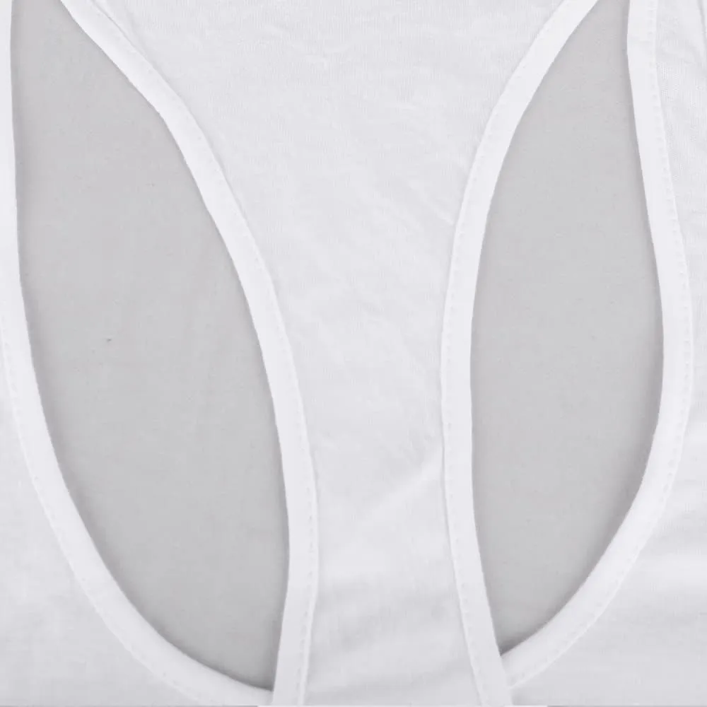GYMAPE Mens Stringer Gym Bodybuilding Tank Tops Cotton for Workout with Arch Hem