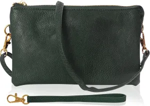 Humble Chic NY Vegan Leather Wristlet Purse for Women - Small Clutch Purse with Shoulder and Wrist Straps