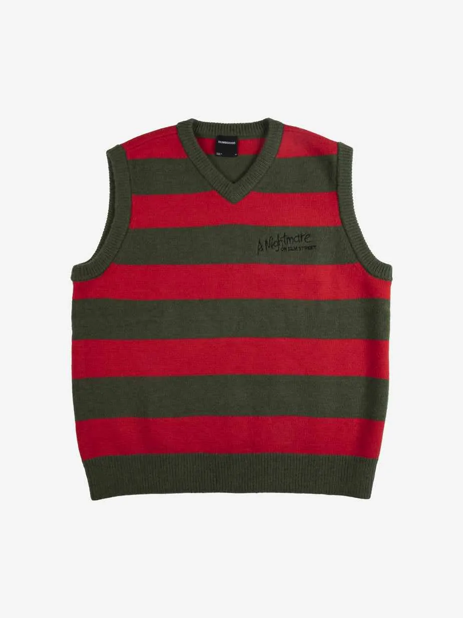 Logo Striped Sweater Vest