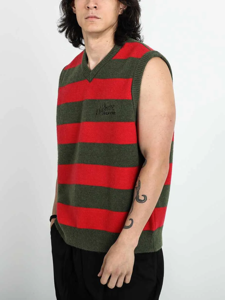 Logo Striped Sweater Vest