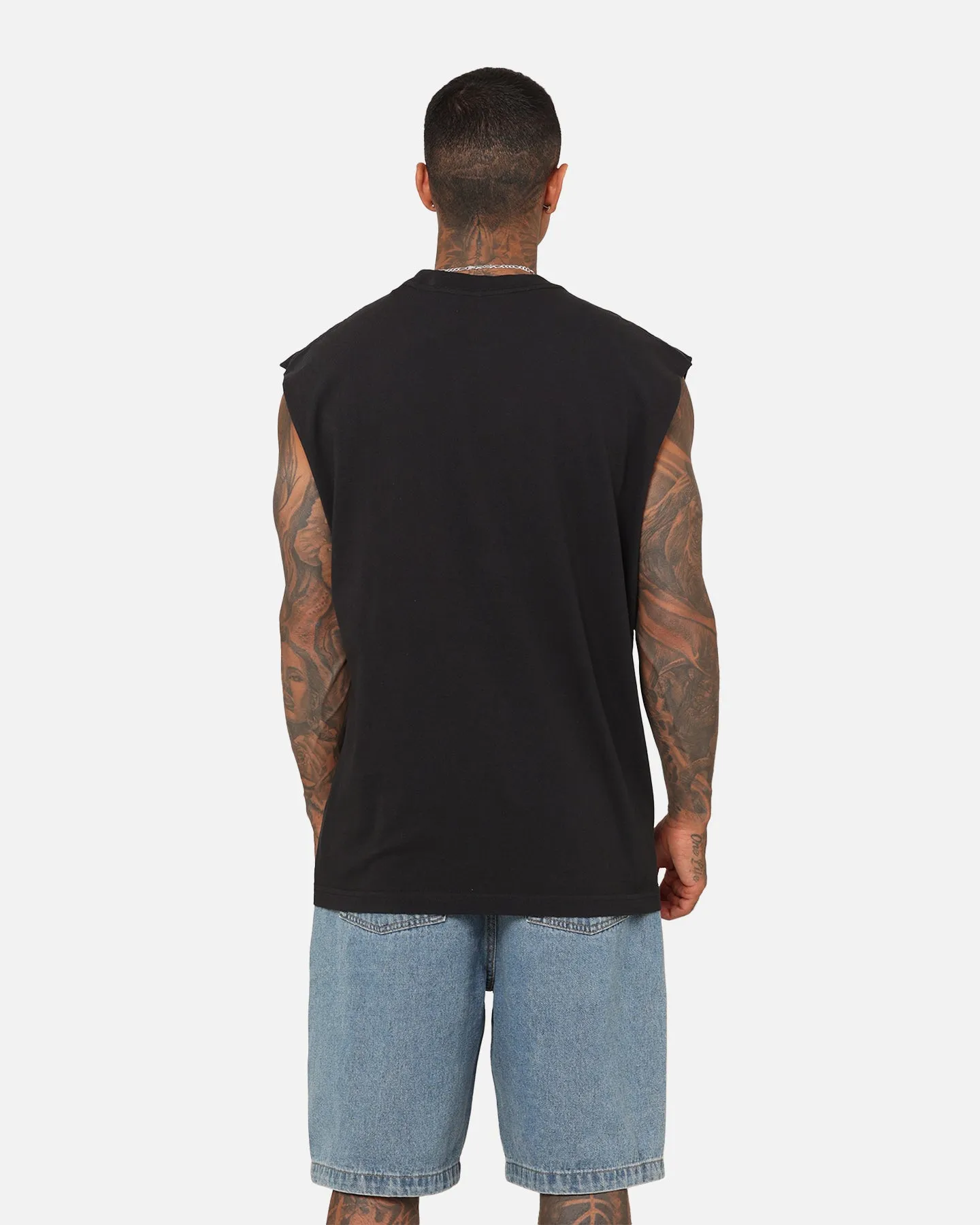Mitchell & Ness Chicago Bulls Vintage Muscle T-Shirt Faded Black