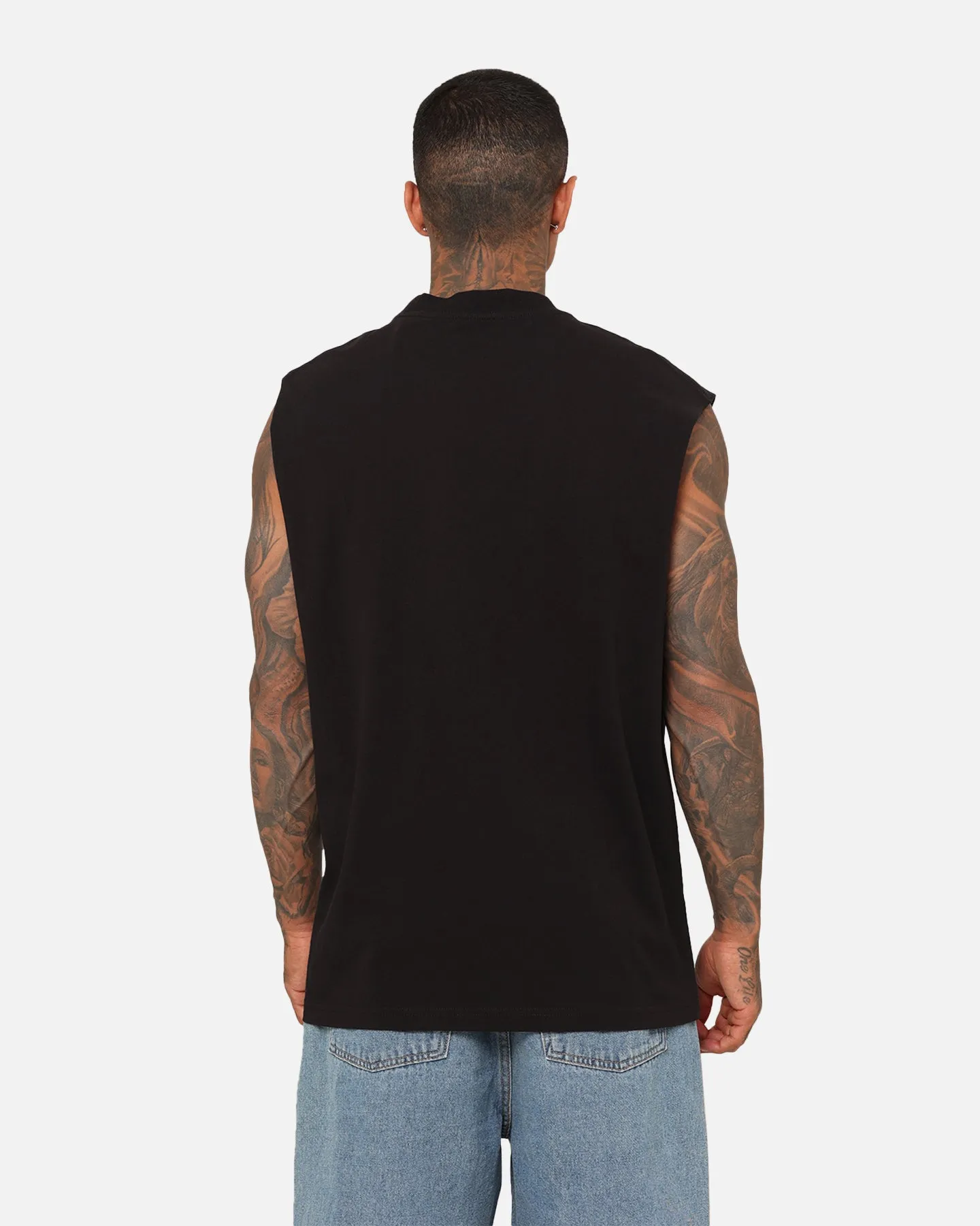 Mitchell & Ness Los Angeles Lakers Shaquille O'Neal Brush Off Muscle T-Shirt Black