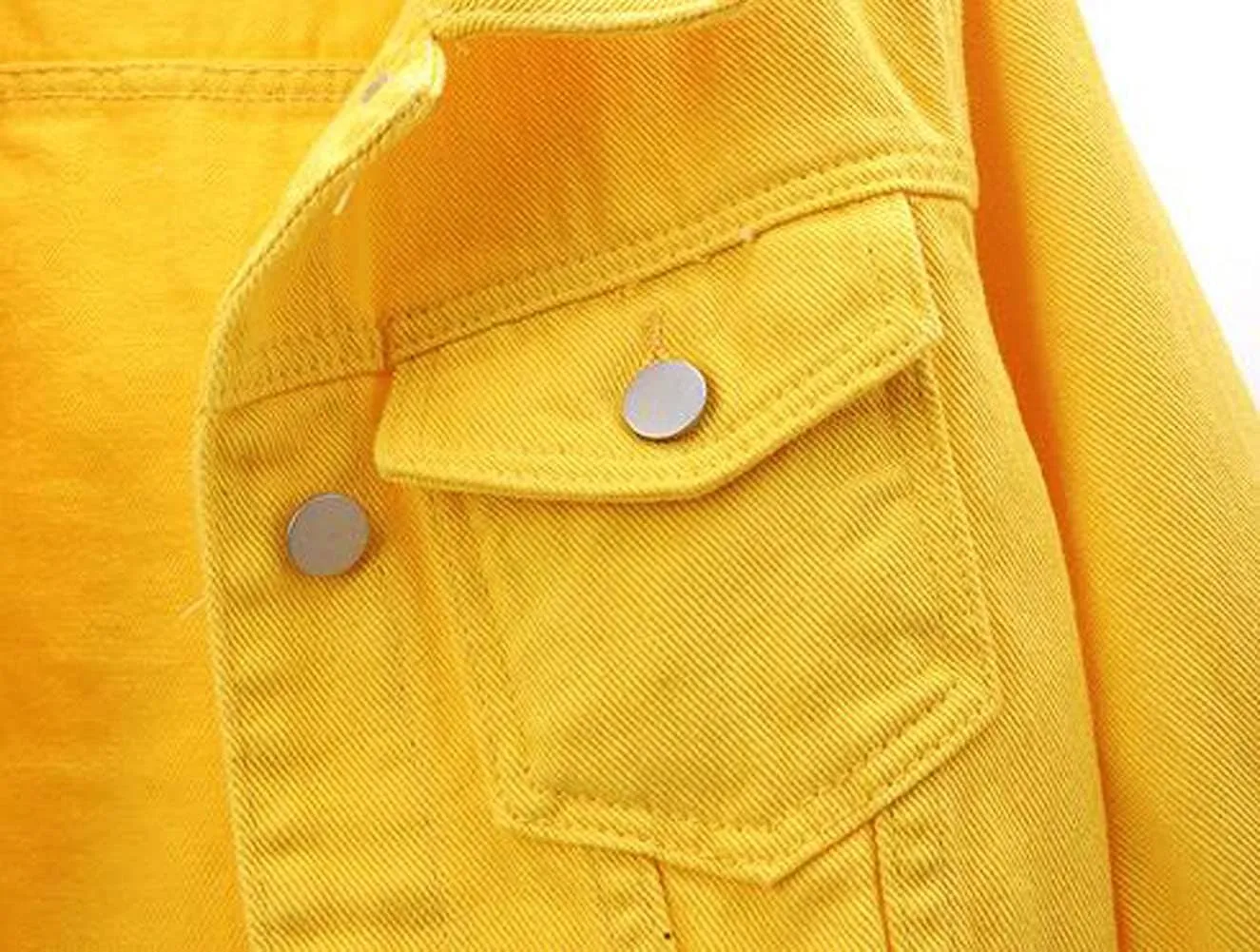 MYtodo Women's Colored Short Denim Jacket Seven-point Sleeve Jean Jacket Shawl Tops