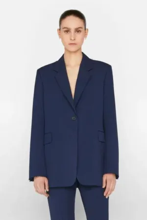 Oversized Raw Edge Blazer