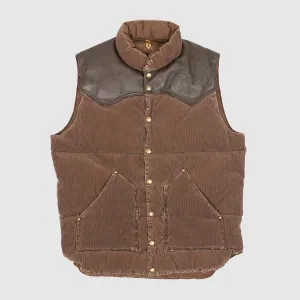 Rocky Mountain Featherbed Stone Washed Corduroy Down Vest