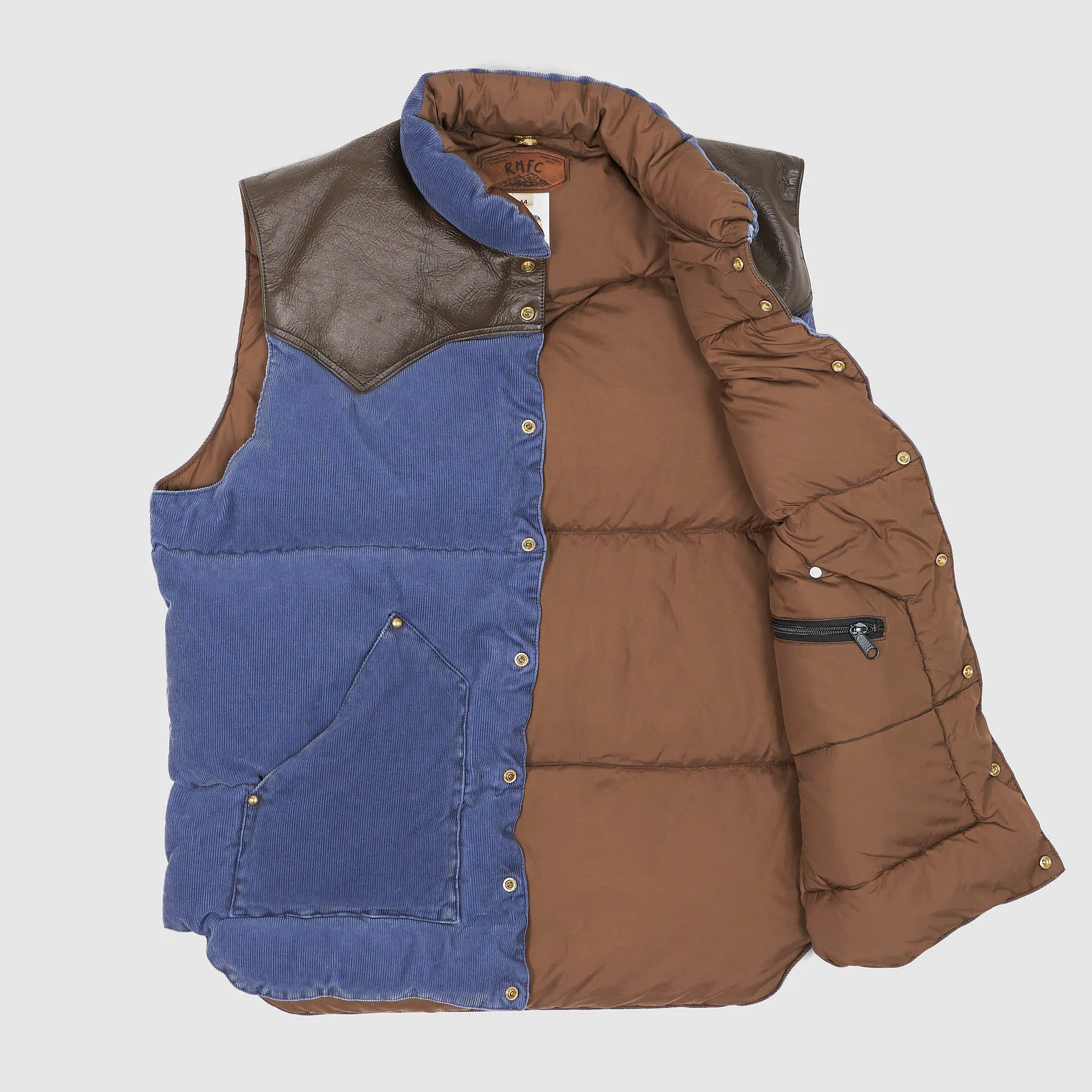 Rocky Mountain Featherbed Stone Washed Corduroy Down Vest