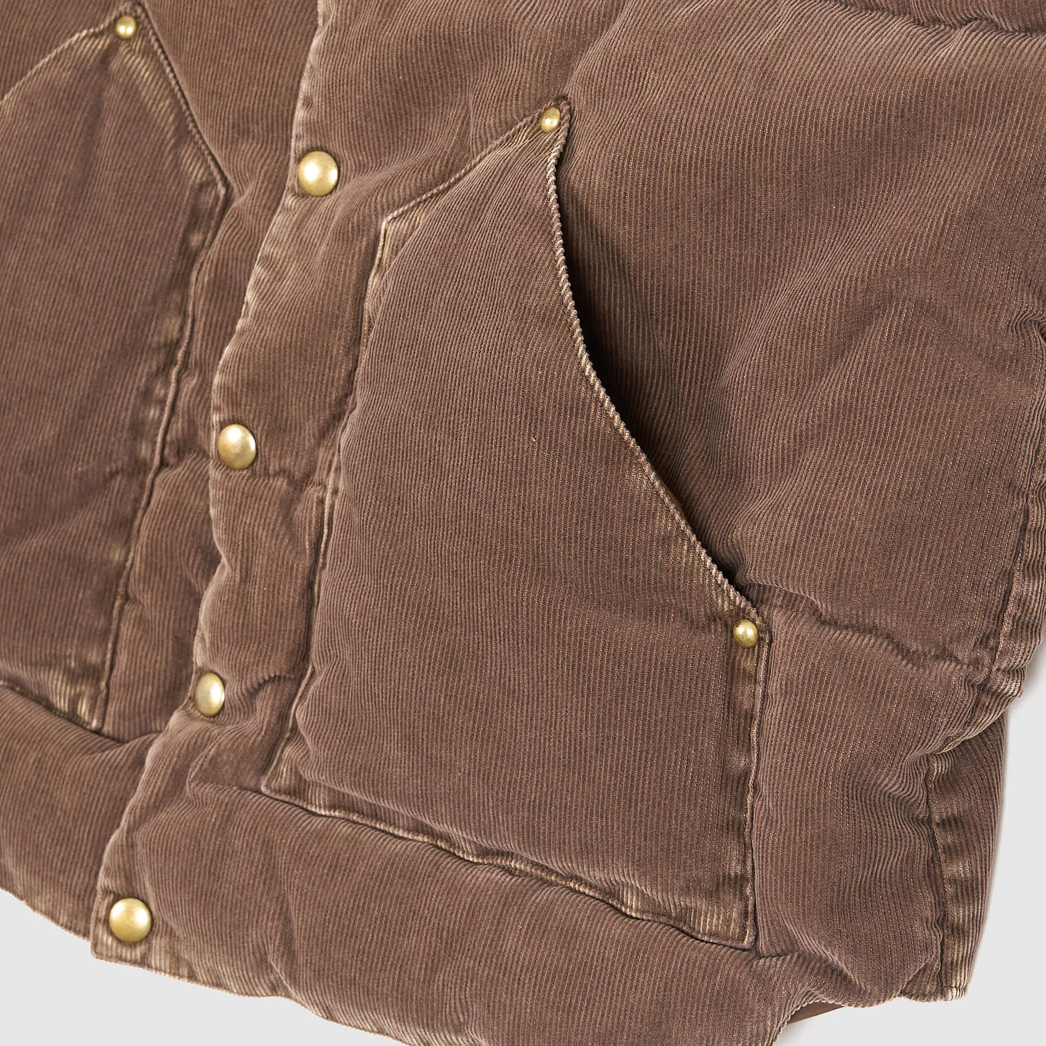 Rocky Mountain Featherbed Stone Washed Corduroy Down Vest