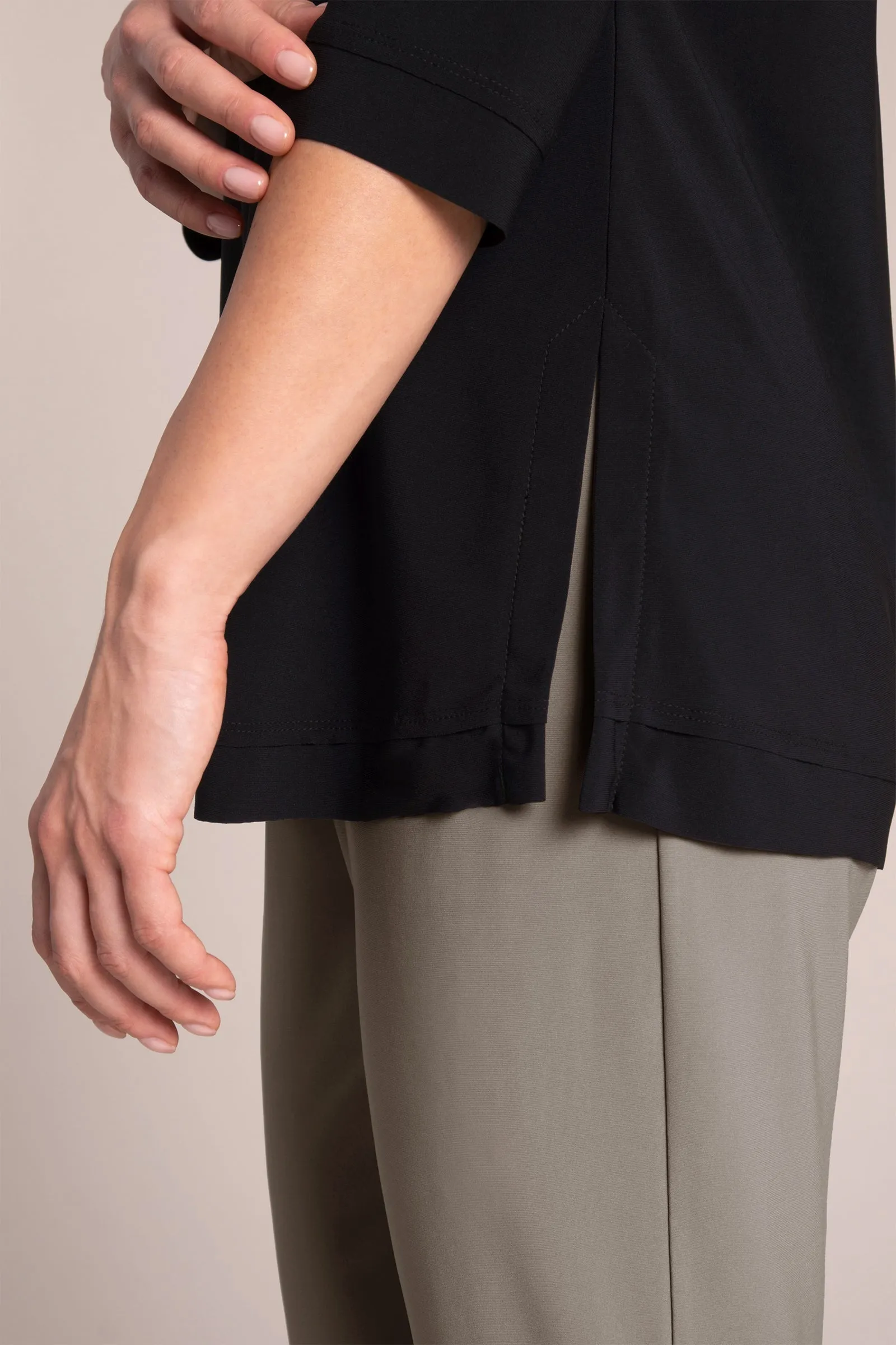 Splice V-Neck Go To Top | Black