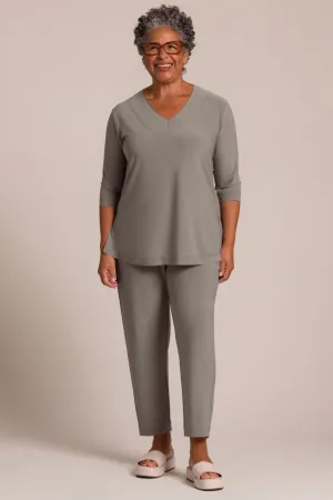 Splice V-Neck Go To Top | Taupe