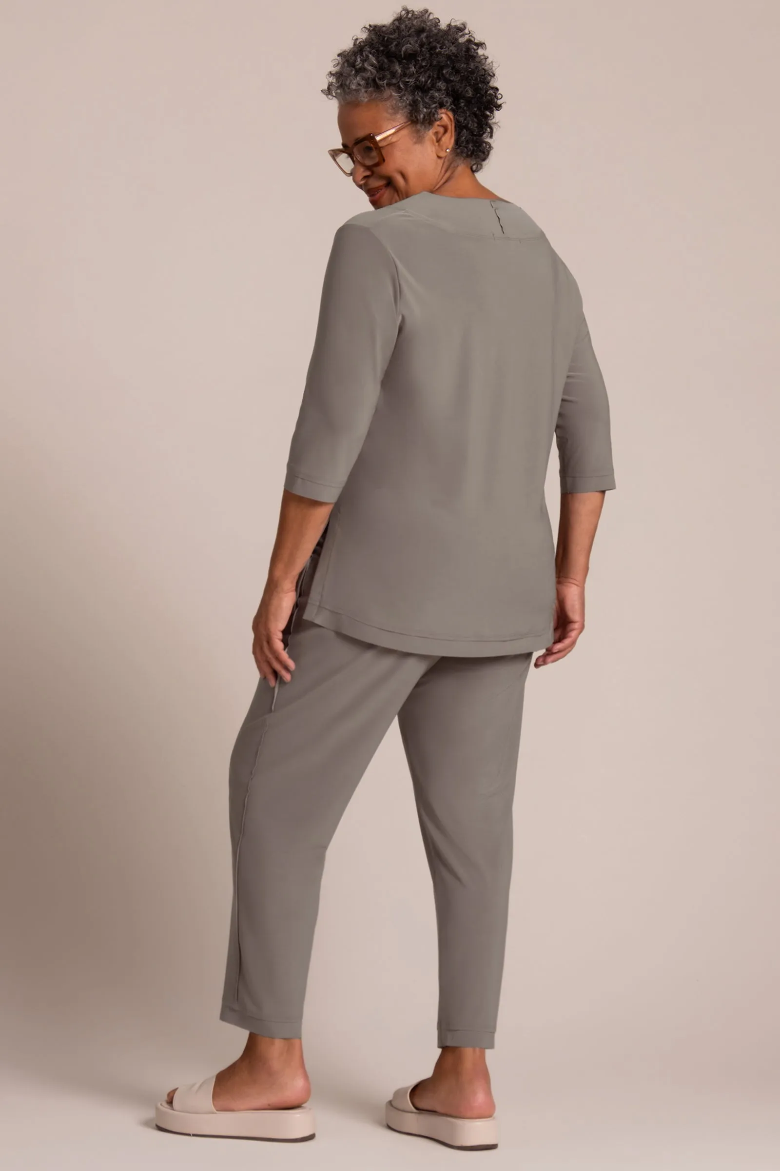 Splice V-Neck Go To Top | Taupe